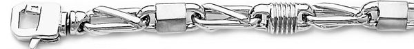 18k white gold chain, 14k white gold chain 7.5mm Radical IV Link Bracelet