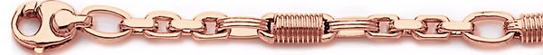 14k rose gold, 18k pink gold chain 5.9mm Radical VI Link Bracelet
