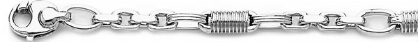 18k white gold chain, 14k white gold chain 5.9mm Radical VI Link Bracelet