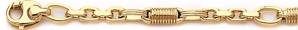 18k yellow gold chain, 14k yellow gold chain 5.9mm Radical VI Link Bracelet