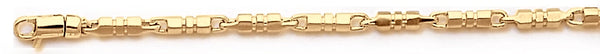 18k yellow gold chain, 14k yellow gold chain 2.8mm Barrel Link Bracelet