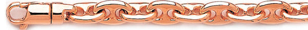 14k rose gold, 18k pink gold chain 8.5mm Mariner Link Bracelet