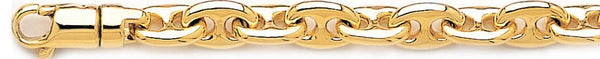 18k yellow gold chain, 14k yellow gold chain 8.5mm Mariner Link Bracelet