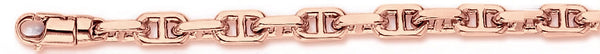 14k rose gold, 18k pink gold chain 5.6mm Anchor Link Bracelet
