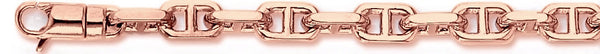 14k rose gold, 18k pink gold chain 6.6mm Anchor Chain Necklace