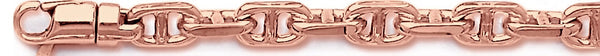 14k rose gold, 18k pink gold chain 7.5mm Anchor Chain Necklace