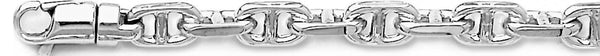 18k white gold chain, 14k white gold chain 7.5mm Anchor Chain Necklace