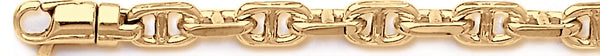 18k yellow gold chain, 14k yellow gold chain 7.5mm Anchor Chain Necklace