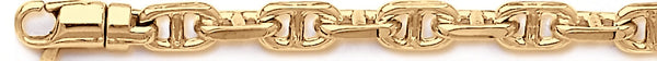 18k yellow gold chain, 14k yellow gold chain 7.5mm Anchor Link Bracelet