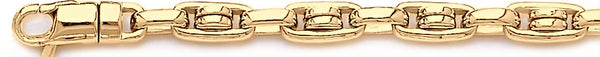 18k yellow gold chain, 14k yellow gold chain 6.7mm Zebra Chain Necklace