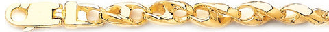 8.1mm Monterey Link Bracelet custom made gold chain