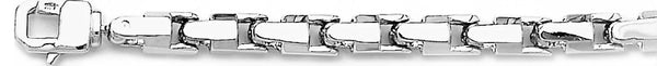18k white gold chain, 14k white gold chain 6.2mm Flat Rolo Link Bracelet