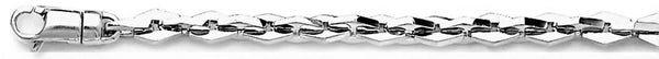 18k white gold chain, 14k white gold chain 4.8mm Forum Link Bracelet