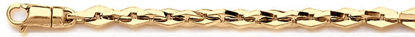 18k yellow gold chain, 14k yellow gold chain 4.8mm Forum Link Bracelet