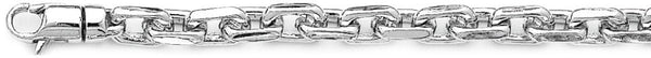 6.4mm Flat Elongated Rolo Link Bracelet