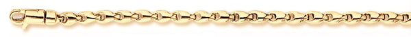 18k yellow gold chain, 14k yellow gold chain 2.8mm Safari Link Bracelet