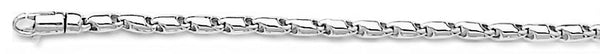 18k white gold chain, 14k white gold chain 3mm Safari Link Bracelet