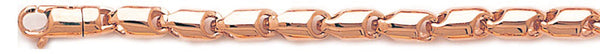 14k rose gold, 18k pink gold chain 5.3mm Safari Link Bracelet