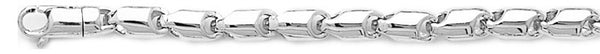 18k white gold chain, 14k white gold chain 5.3mm Safari Link Bracelet