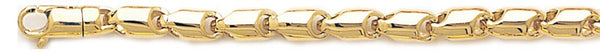 18k yellow gold chain, 14k yellow gold chain 5.3mm Safari Link Bracelet