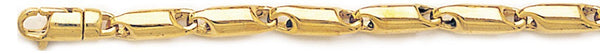 18k yellow gold chain, 14k yellow gold chain 4.9mm Safari Chain Necklace