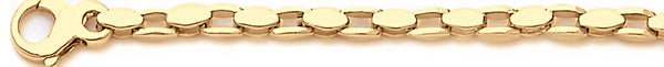 18k yellow gold chain, 14k yellow gold chain 4.3mm Dotbox Link Bracelet
