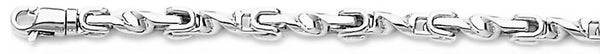 18k white gold chain, 14k white gold chain 4mm Vesuvio Chain Necklace