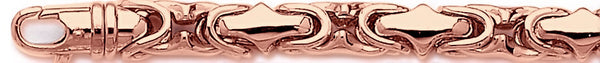 14k rose gold, 18k pink gold chain 8.6mm Anaconda Link Bracelet