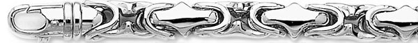 18k white gold chain, 14k white gold chain 8.6mm Anaconda Link Bracelet