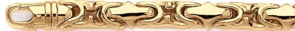 18k yellow gold chain, 14k yellow gold chain 8.6mm Anaconda Link Bracelet