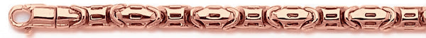 14k rose gold, 18k pink gold chain 5.2mm Slotback Chain Necklace