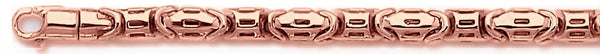 14k rose gold, 18k pink gold chain 5.2mm Slotback Link Bracelet