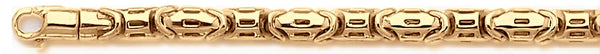 18k yellow gold chain, 14k yellow gold chain 5.2mm Slotback Link Bracelet