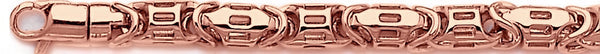 14k rose gold, 18k pink gold chain 6.9mm Slotback Chain Necklace