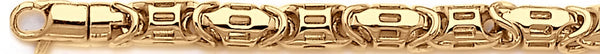 18k yellow gold chain, 14k yellow gold chain 6.9mm Slotback Link Bracelet