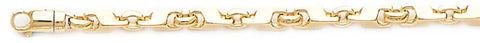 4.5mm Short Circuit Link Bracelet custom made gold chain