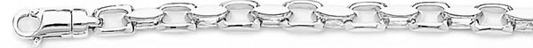 18k white gold chain, 14k white gold chain 5.1mm Compression Link Bracelet