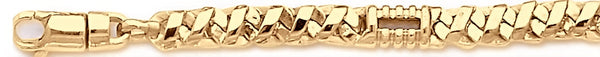 18k yellow gold chain, 14k yellow gold chain 6.9mm Jagger II Link Bracelet