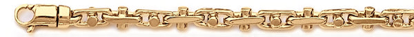 18k yellow gold chain, 14k yellow gold chain 4.9mm Bullet III Link Bracelet