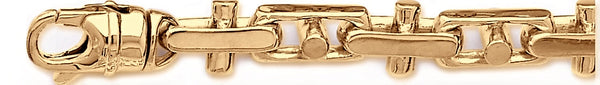 18k yellow gold chain, 14k yellow gold chain 11.9mm Bullet III Link Bracelet