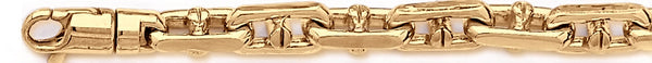 18k yellow gold chain, 14k yellow gold chain 7.2mm Bullet III Link Bracelet