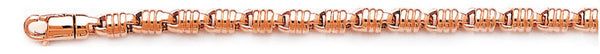 14k rose gold, 18k pink gold chain 4.1mm Elemental Link Bracelet