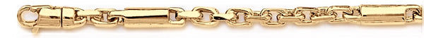 18k yellow gold chain, 14k yellow gold chain 4.6mm Figabar Chain Necklace