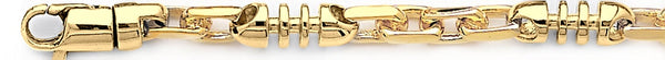 18k yellow gold chain, 14k yellow gold chain 7mm Genesis Chain Necklace