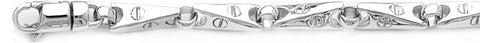 6.1mm Angled Mirror II Link Bracelet custom made gold chain