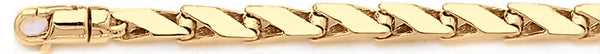 18k yellow gold chain, 14k yellow gold chain 6.4mm Millennium Chain Necklace
