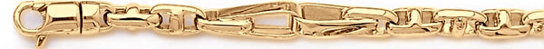 18k yellow gold chain, 14k yellow gold chain 5.8mm Posh Link Bracelet
