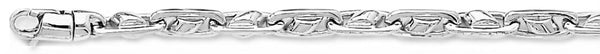 18k white gold chain, 14k white gold chain 5.2mm Rodeo Link Bracelet