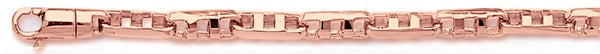 14k rose gold, 18k pink gold chain 4.7mm Allure Link Bracelet