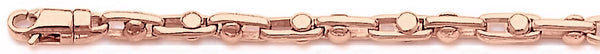 14k rose gold, 18k pink gold chain 4.4mm Fusion Link Bracelet